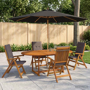 Set da pranzo da esterno con ombrellone 6 pz 4-Posti Antracite 3438540
