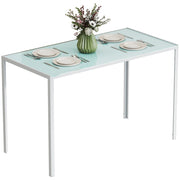 Tavolo da pranzo allungabile moderno ¨C zephmum ¨C bianco legno 120x60x75