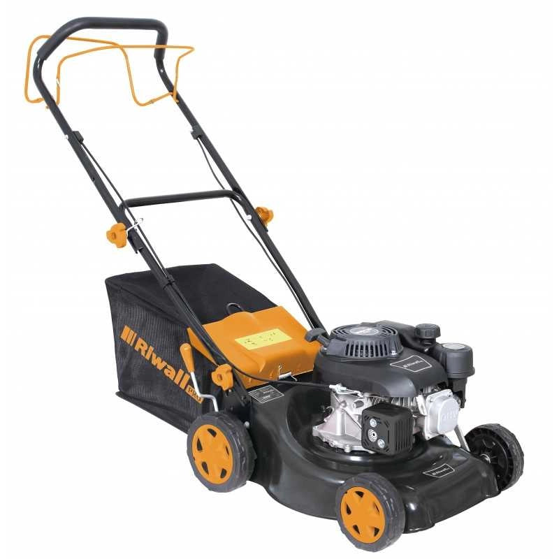 Tosaerba a trazione motore OHV?132?cc  larghezza taglio 40?cm, altezza regolabile 25?75?mm, sacco 45?L  Dunsch
