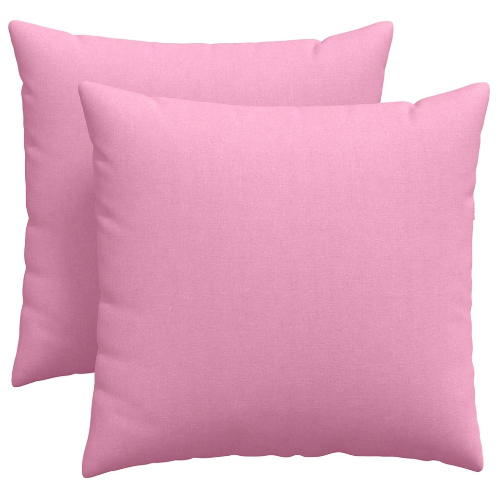 Cuscini da Divano 2 pcs Rosa 45 x 45 cm Tessuto 42013926