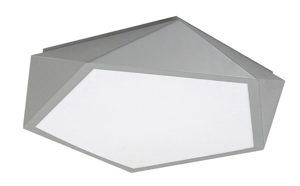 Plafoniera pentagonale LED 30W grigia Rabalux Raffa