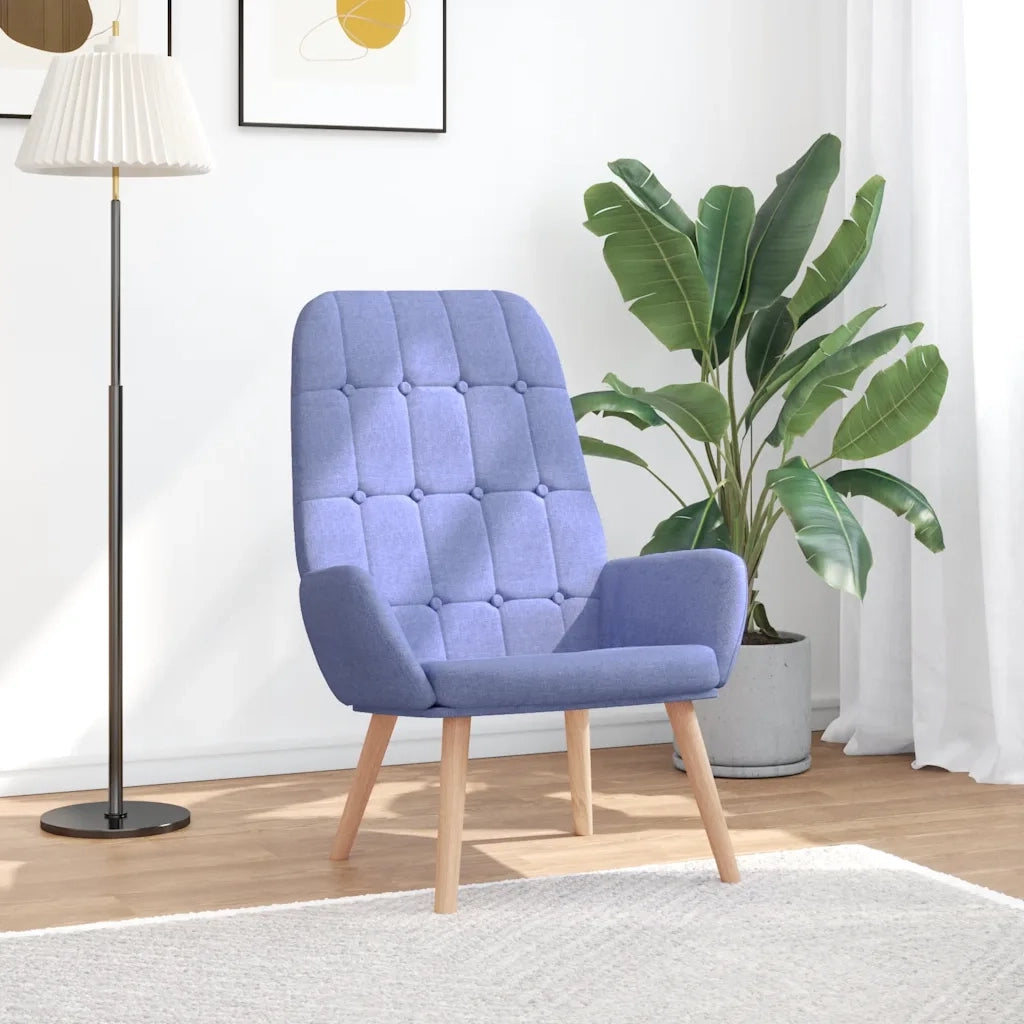 Poltrona | Sedia Relax Blu Jeans in Tessuto