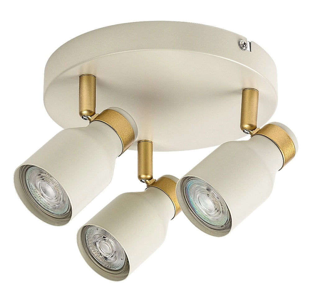 Lampada da soffitto Nezori 3xGU10 bianco oro Rabalux