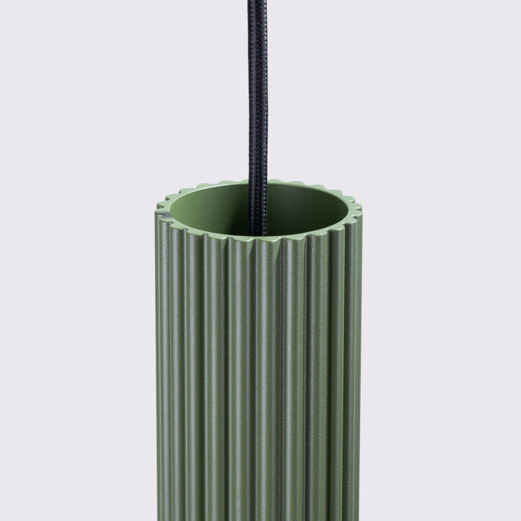 Lampada a sospensione KARBON 1 verde oliva