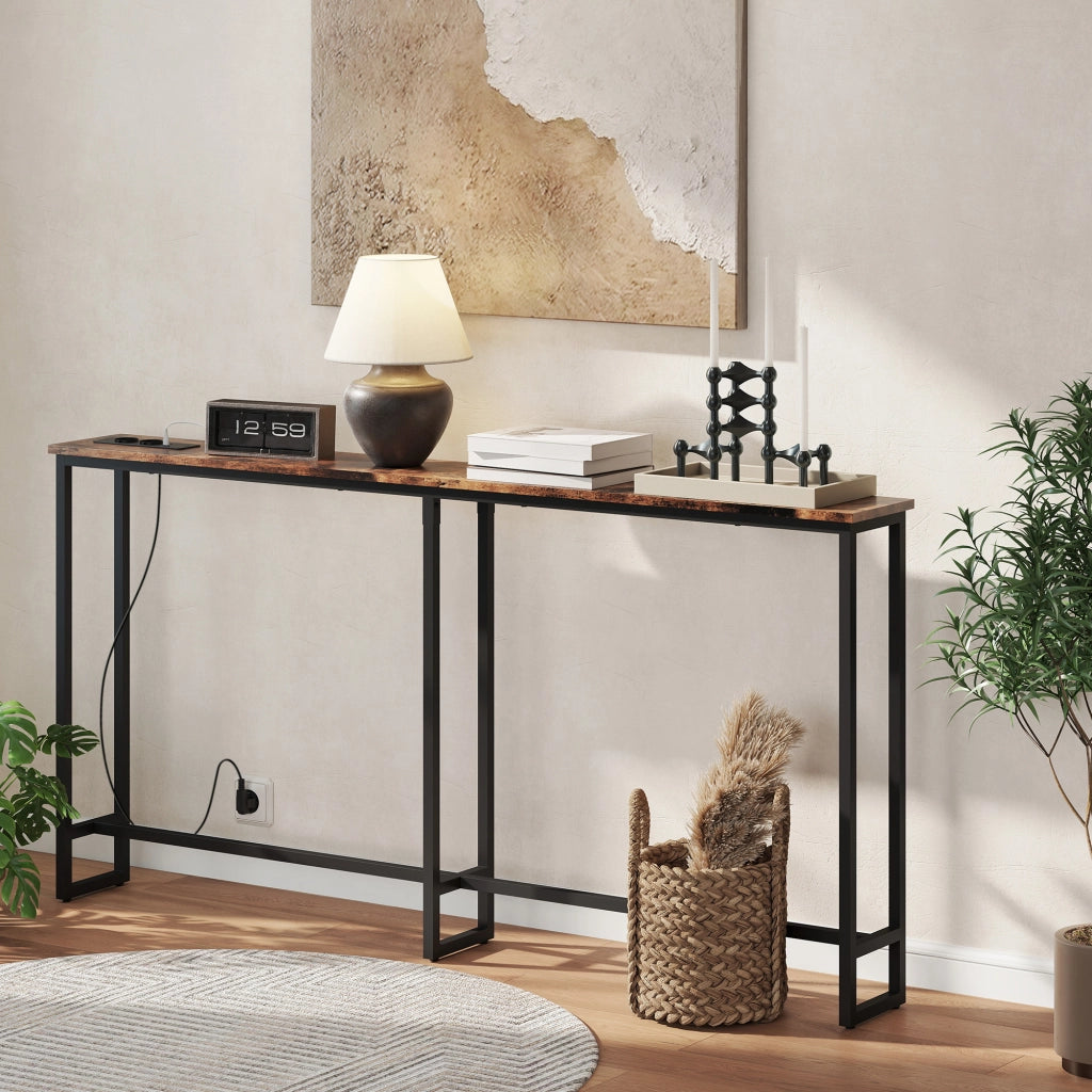 Tavolo console ¨C Minimal ¨C marrone 160x80x20