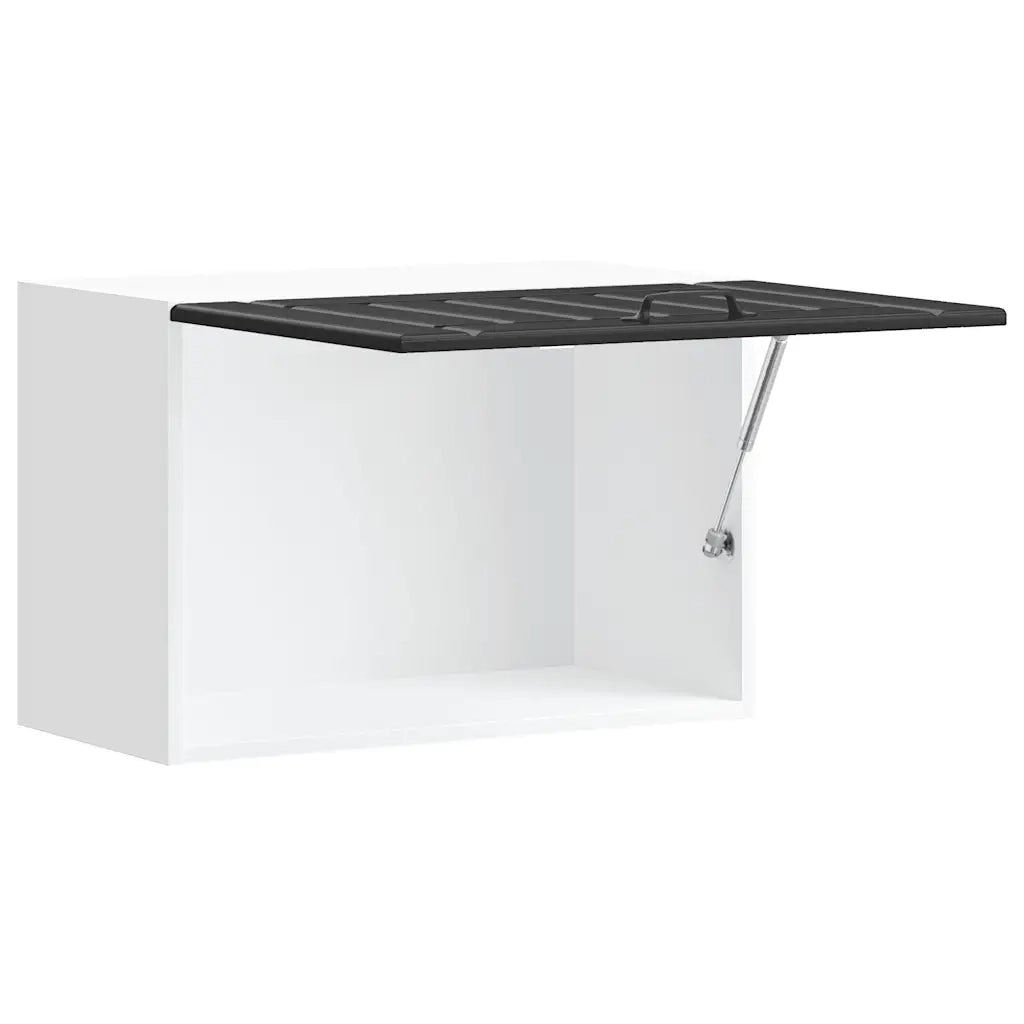 Pensile da Cucina-Mobile Cucina da Parete Lucca Nero in Legno Multistrato 100335