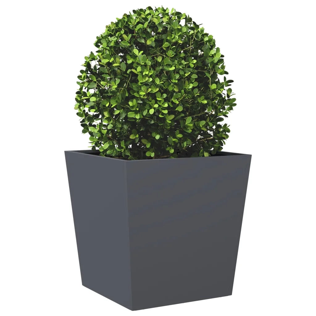 Fioriere da Giardino 2 pz Antracite 50x50x50 cm in Acciaio 851071