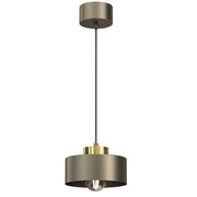 Lampada a sospensione Luminex Marti oro titanio E27
