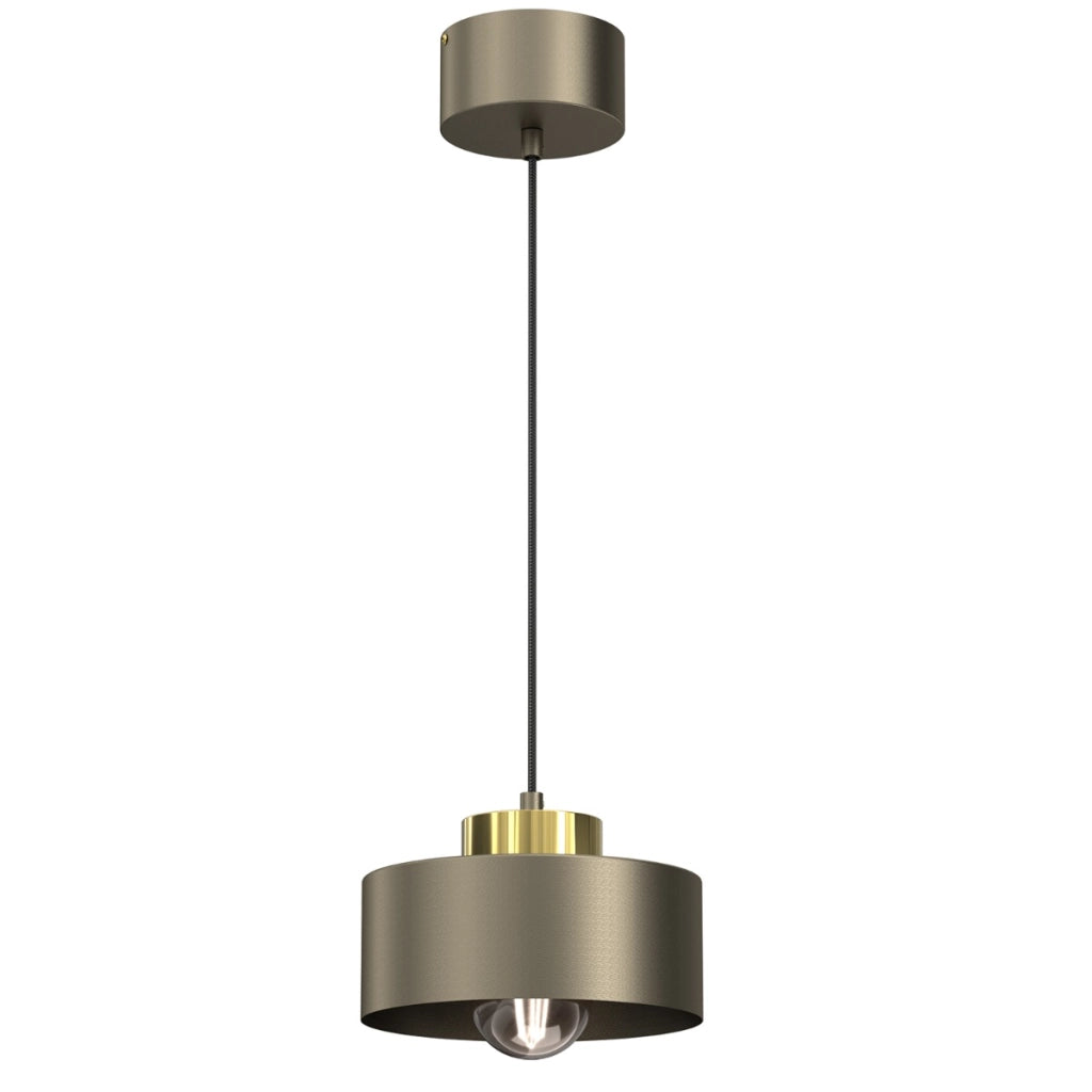 Lampada a sospensione Luminex Marti oro titanio E27