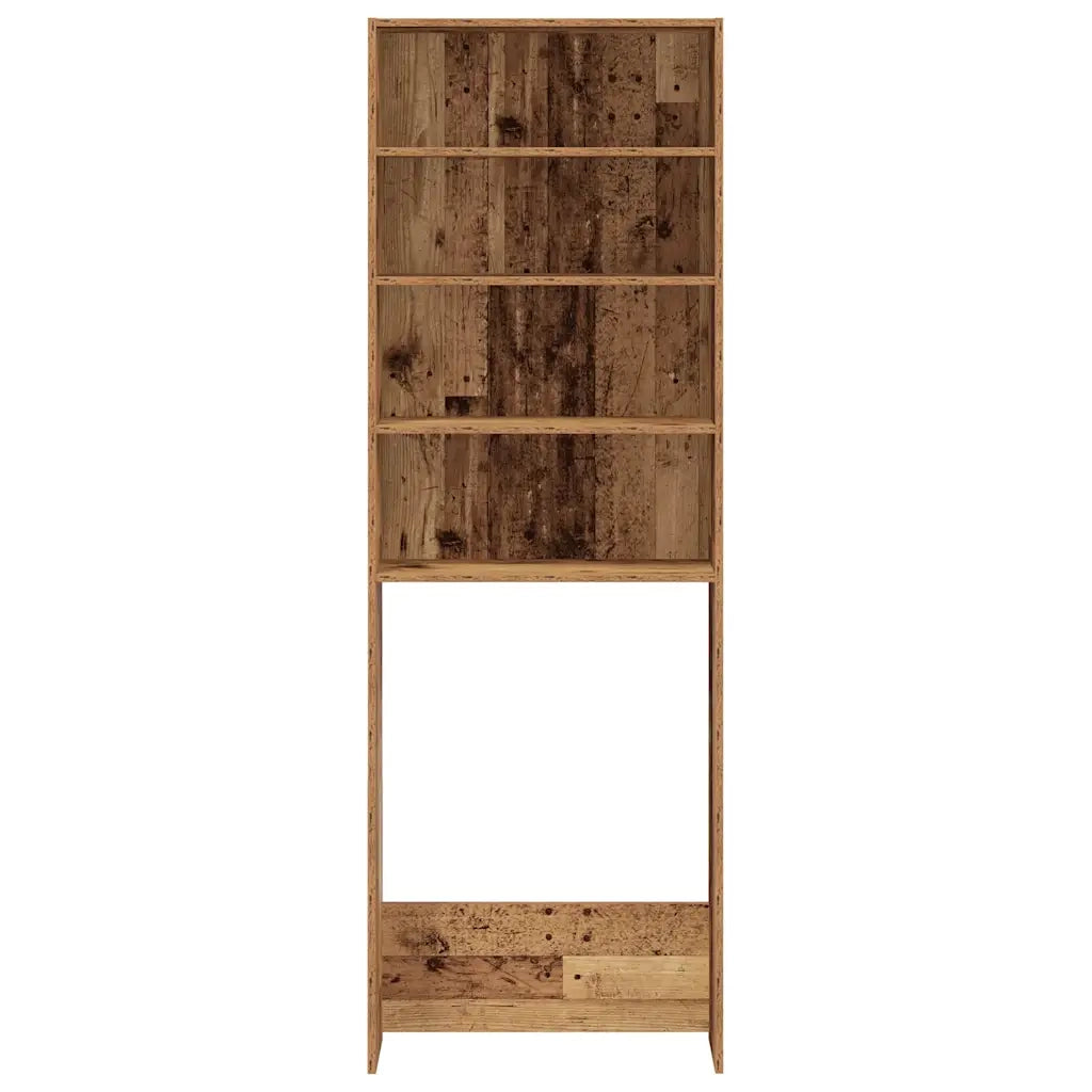 Mobile per Lavatrice Legno Antico 64x24x190 cm 856643