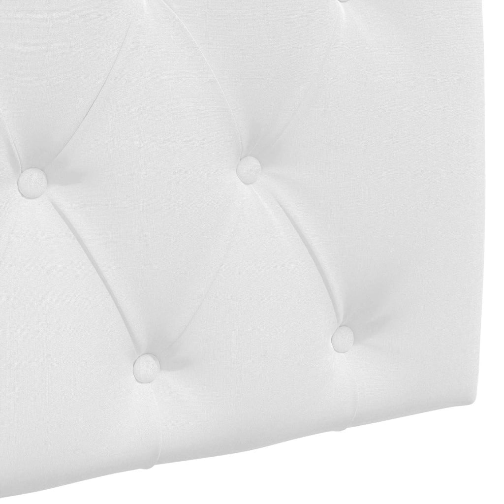 Testiera sospesa Con luce LED Bianco Tessuto 3424690