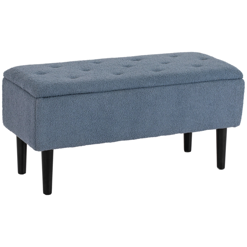 Divano con cassetti ¨C zephmum ¨C blu 95x38x45 cm
