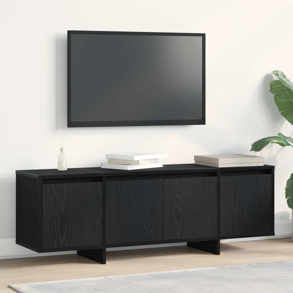 Mobile TV Rovere Nero 120 x 30 x 40,5 cm Legno multistrato 862709