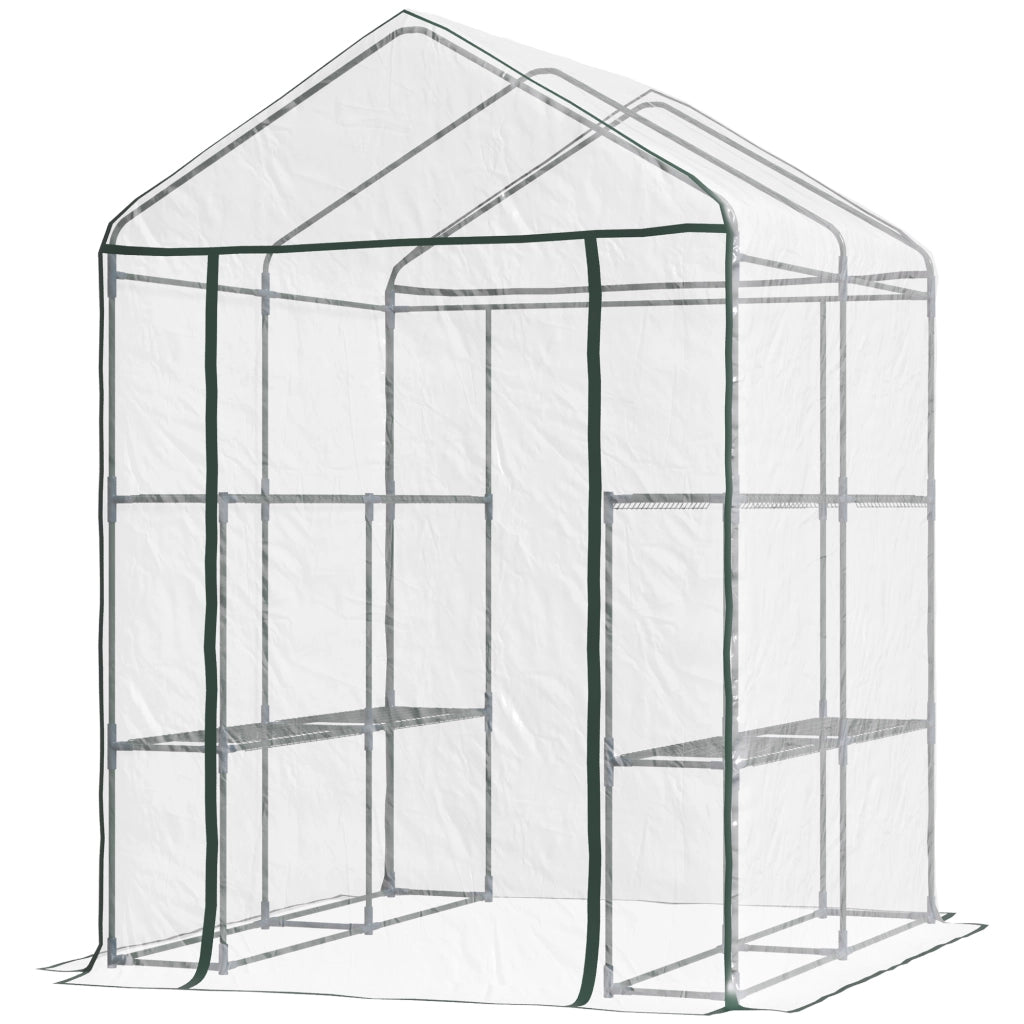 Serra da Giardino in PVC con Scaffali ¨C Minimal ¨C 143x143x195 cm