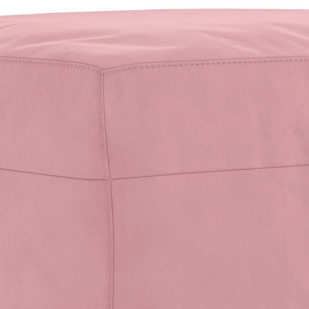 Set di Divani 3 pz con Cuscini Rosa in Velluto 3202243