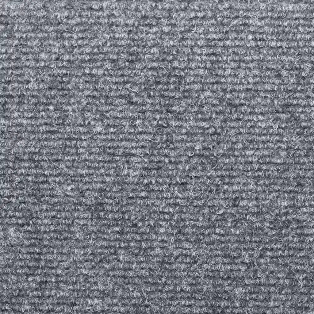 Tappetini per scale autoadesivi 30 pz 65x21x4 cm Grigio chiaro bordo rettangolare 3365694