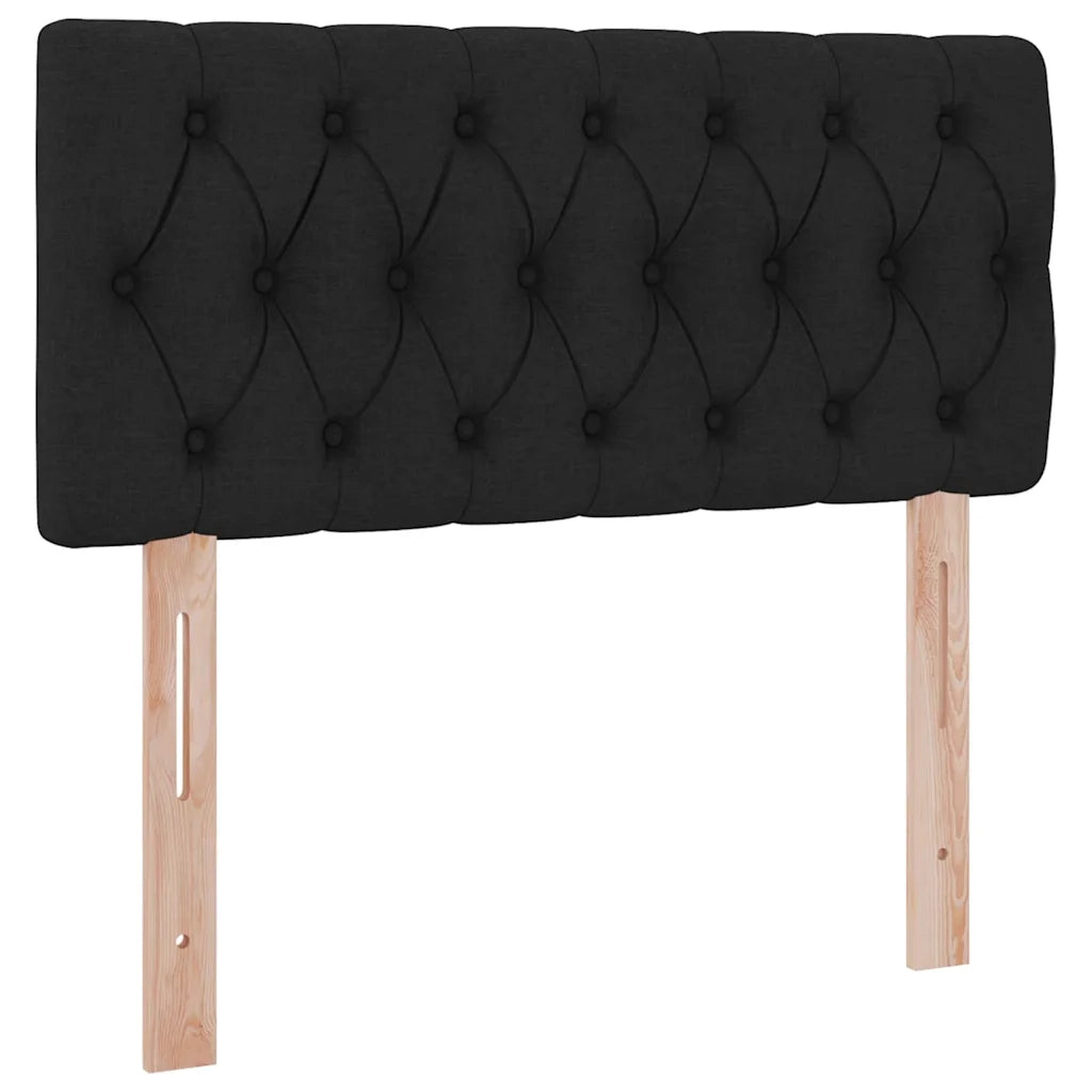 Letto con contenitore e materasso Nero 100 x 200 cm 3370553