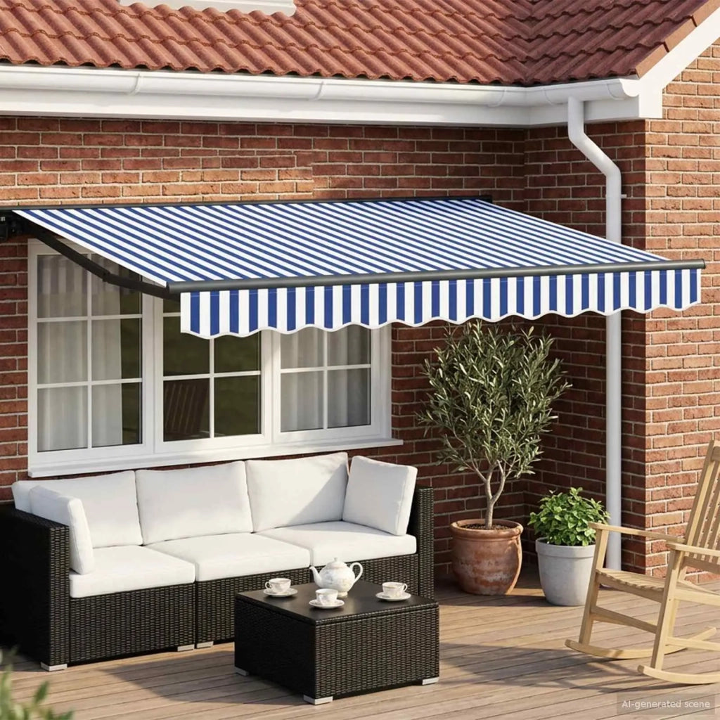 Cornice per Tenda Manuale con LED 3 x 2 m