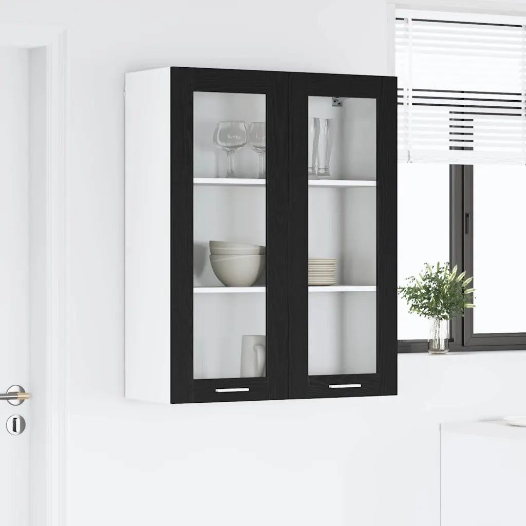 Armadio pensile Rovere Nero 80 x 31 x 100 cm Legno multistrato 884395