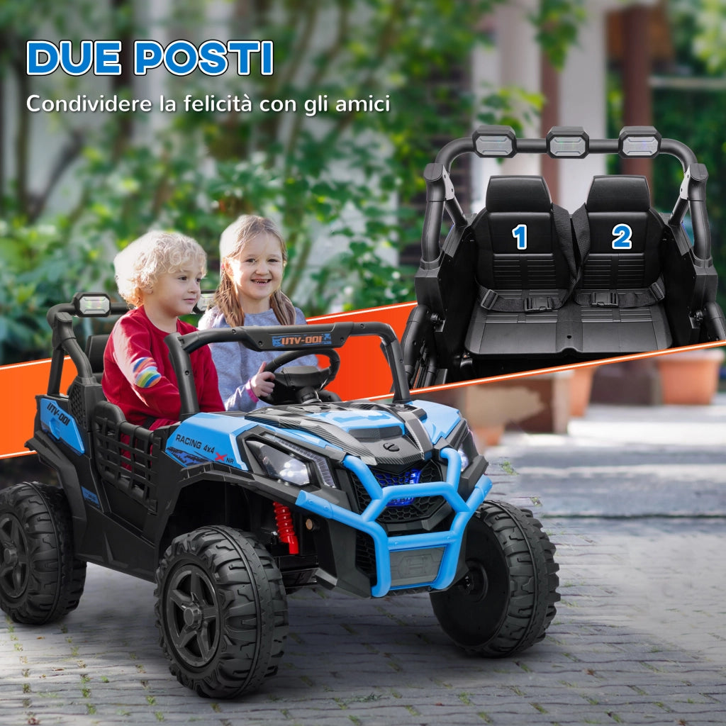 Macchina elettrica per bambini ¨C zephmum ¨C 24V, telecomando, blu