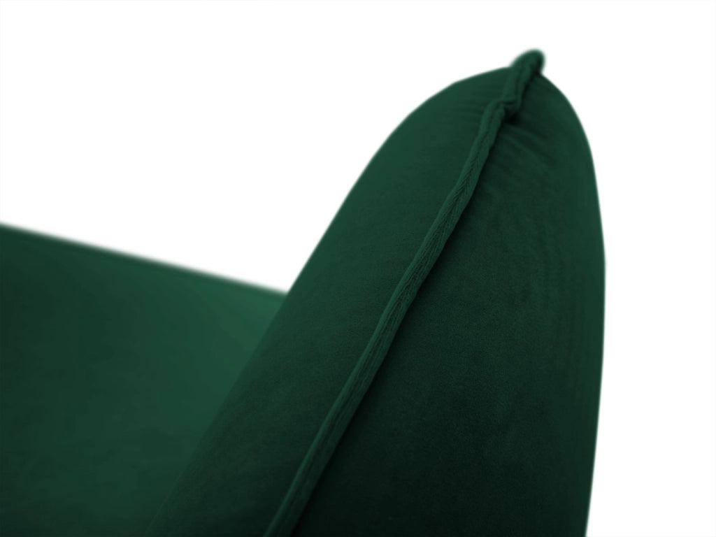 Cosmopolitan Design - Poltrona "Vienna" in velluto verde bottiglia 