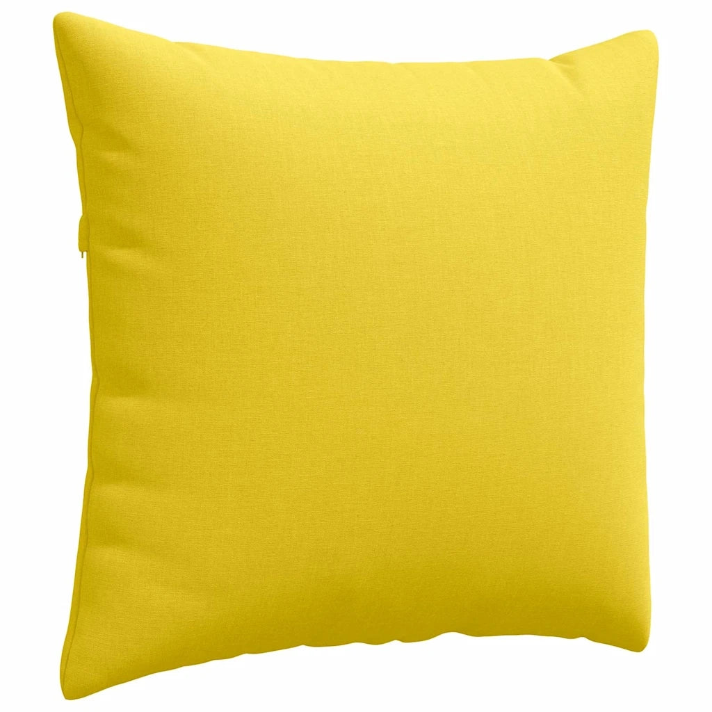 Cuscini da Divano 2 pcs Giallo Chiaro 50 x 50 cm Tessuto 42013963