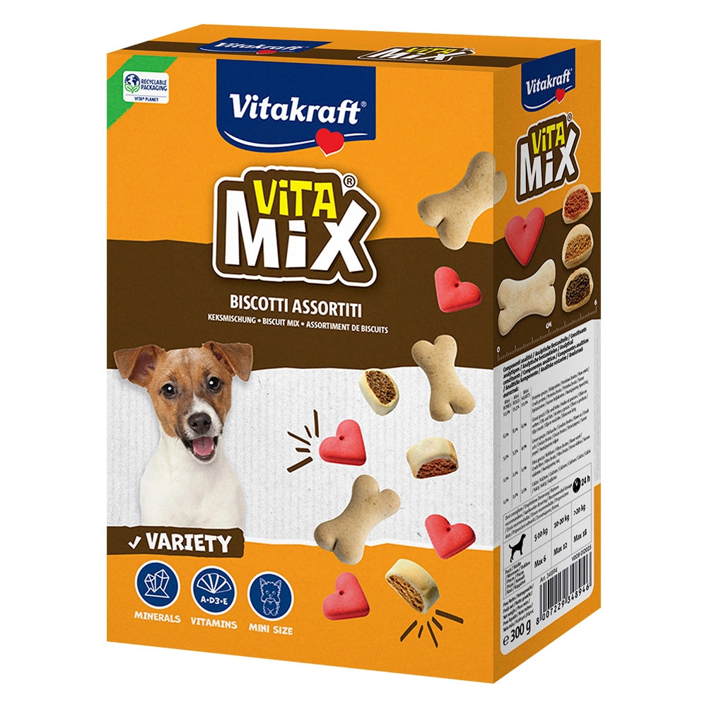 BISCOTTI PER CANE 'vita mix' 3 gusti misti - cf. 300 gr.  - VITAKRAFT