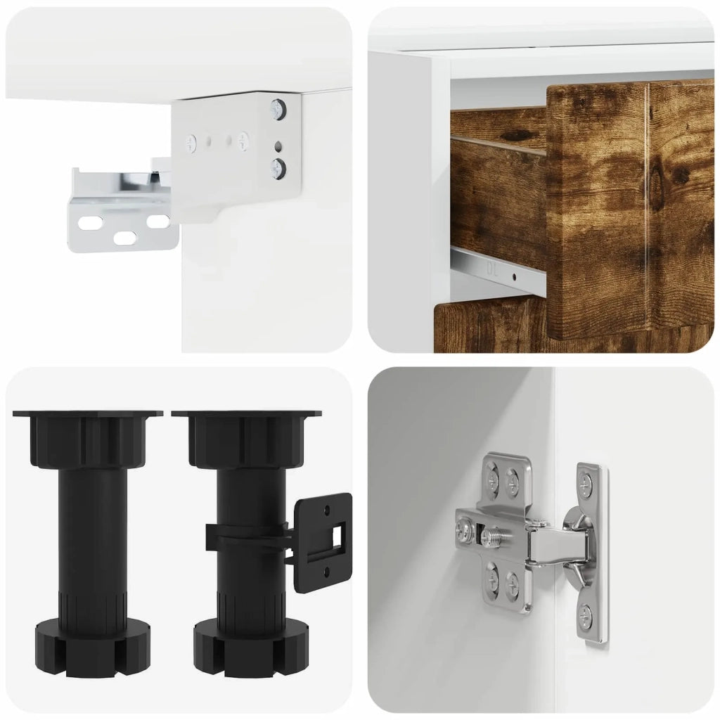 Unità Cucina LUCCA 5 pcs Rovere Fumo Legno ingegnerizzato 3438270
