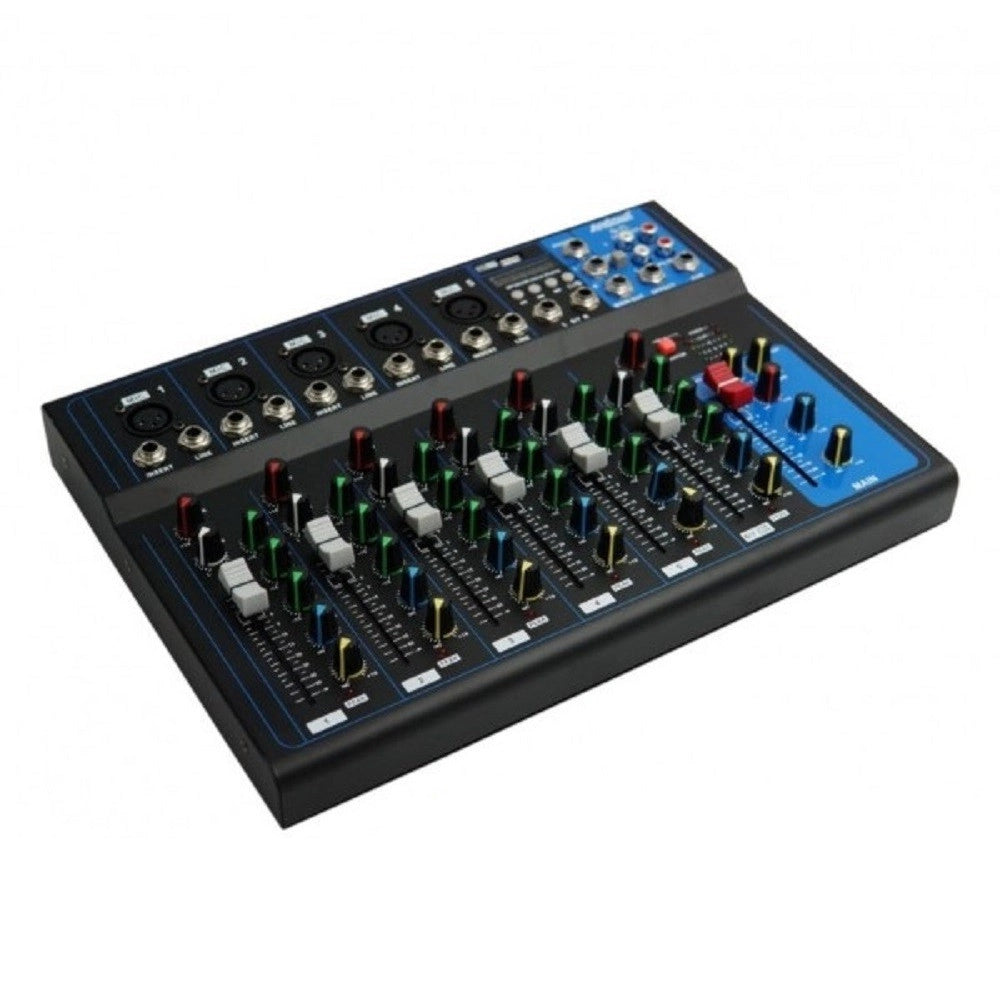 Trade Shop - Console Missaggio Mixer Professionale 7 Channel Mixing Serie Usb Bluetooth Q-7l -