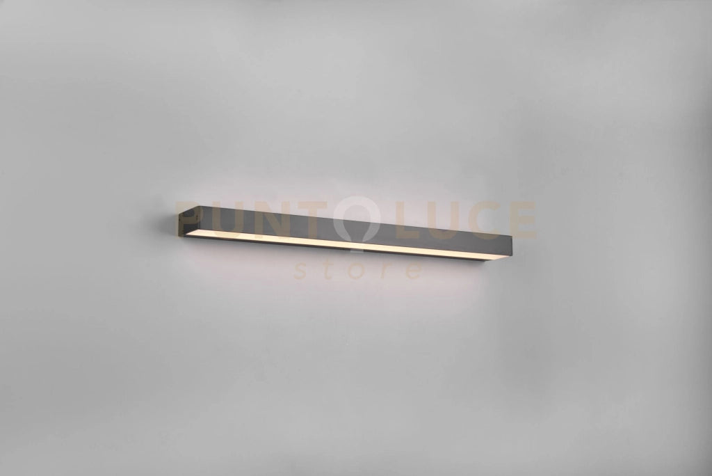 ROCCO H2O APPLIQUE LED 8W 800lm, 3000K BI-EMISSIONE NERO IP44 L. 60CM