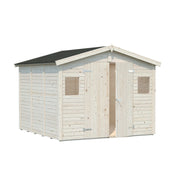 Casetta da giardino in legno 273x280 cm pannelli spessore 16 mm con pavimento - Esterni da Vivere