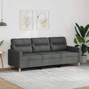 Divano a 3 Posti-Sofa 3 Posti Grigio Chiaro 180 cm in Tessuto 569034