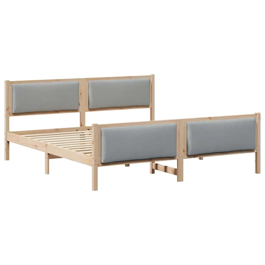 Struttura del letto-Giroletto Grigio chiaro 180 x 200 cm Tessuto 233905