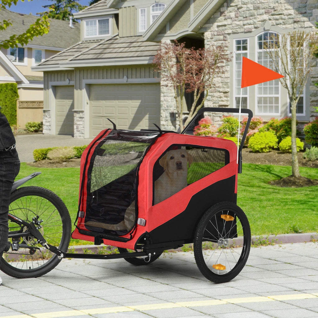 Carrello Bicicletta per Bambini ¨C zephmum ¨C Rosso 170x77x90