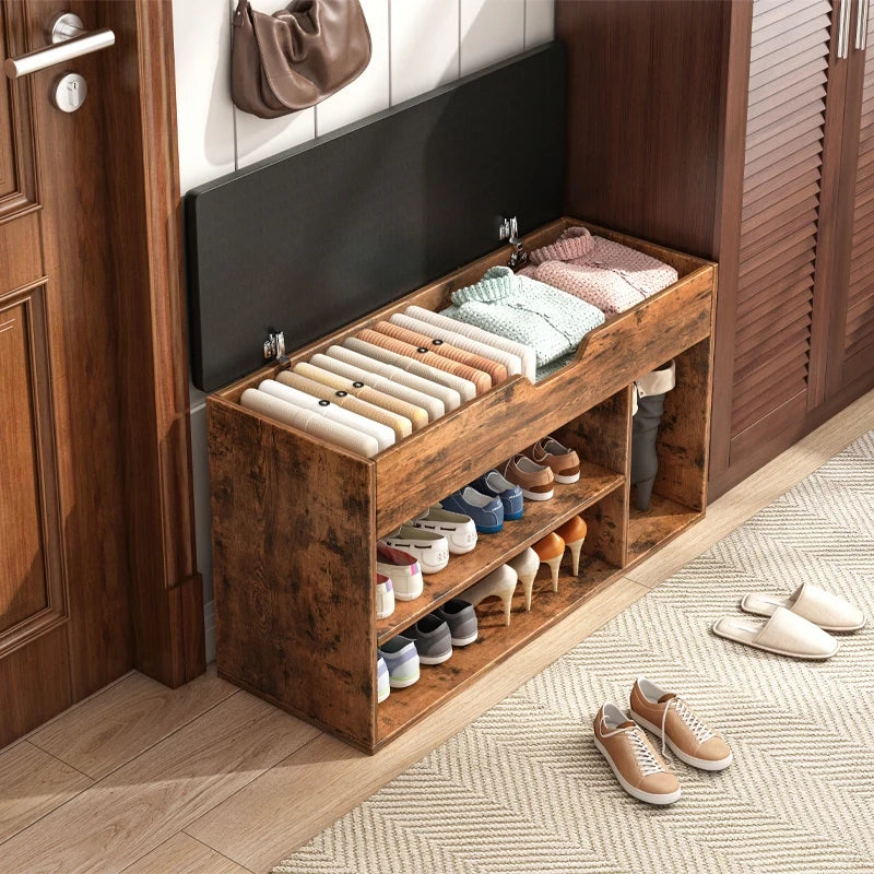 Scarpiera Marrone 80x30x44 cm Compatta e Funzionale