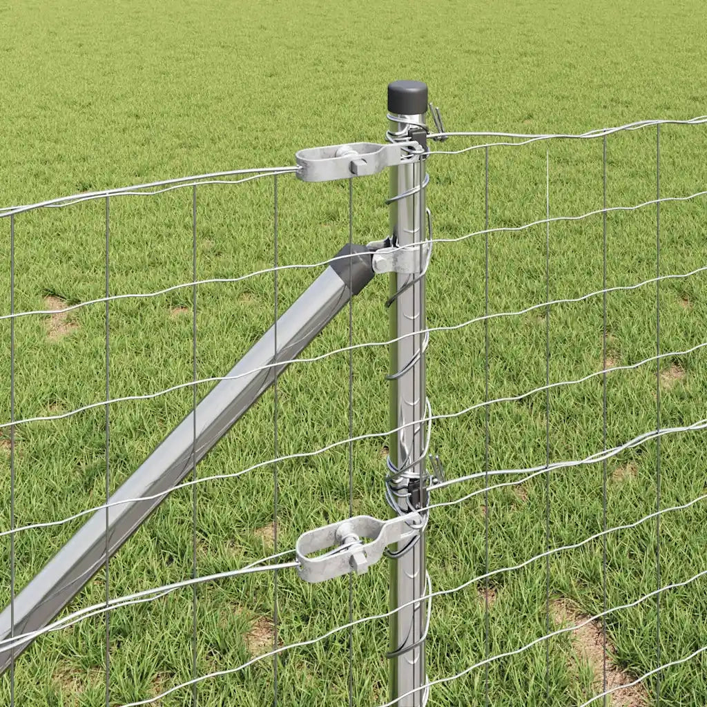 Recinzione da Giardino | Recinzione con Posto Argento 0,4 x 10 m Acciaio
