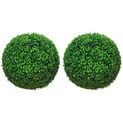 2 Palle di Bosso Artificiali ¨C Zephmum ¨C Verde, UV Resistente, per Interni ed Esterni