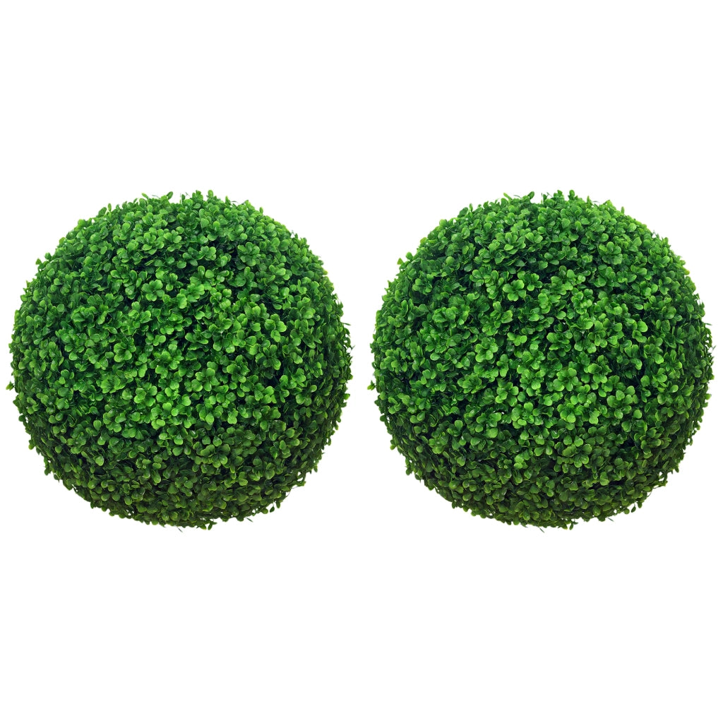 2 Palle di Bosso Artificiali ¨C Zephmum ¨C Verde, UV Resistente, per Interni ed Esterni