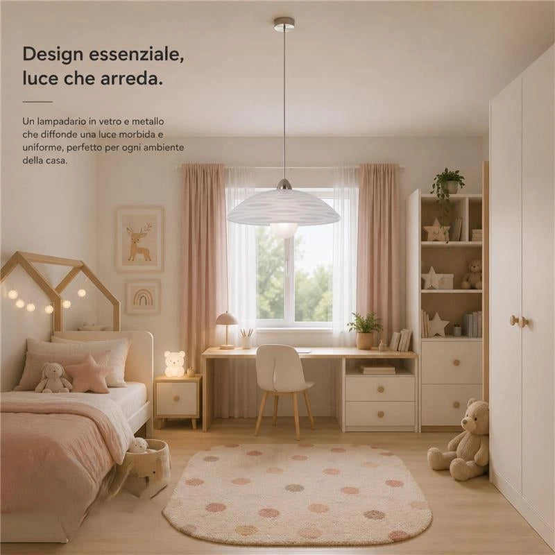 FULVIA LAMPADA SOSPENSIONE DA SOFFITTO E27 1 LUCE 50 CM