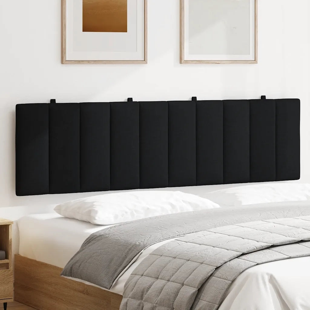 Cuscino Testiera Hanko Nero 180 cm in Tessuto 4019179