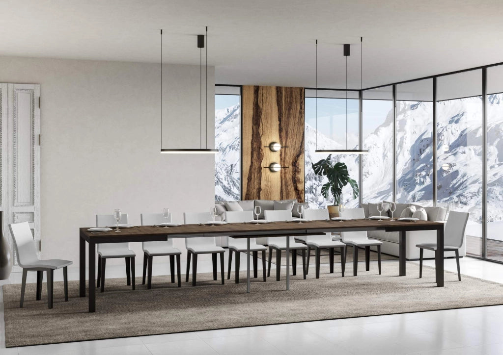 Tavolo Allungabile 120-380x90x77 cm Everyday Evolution Noce