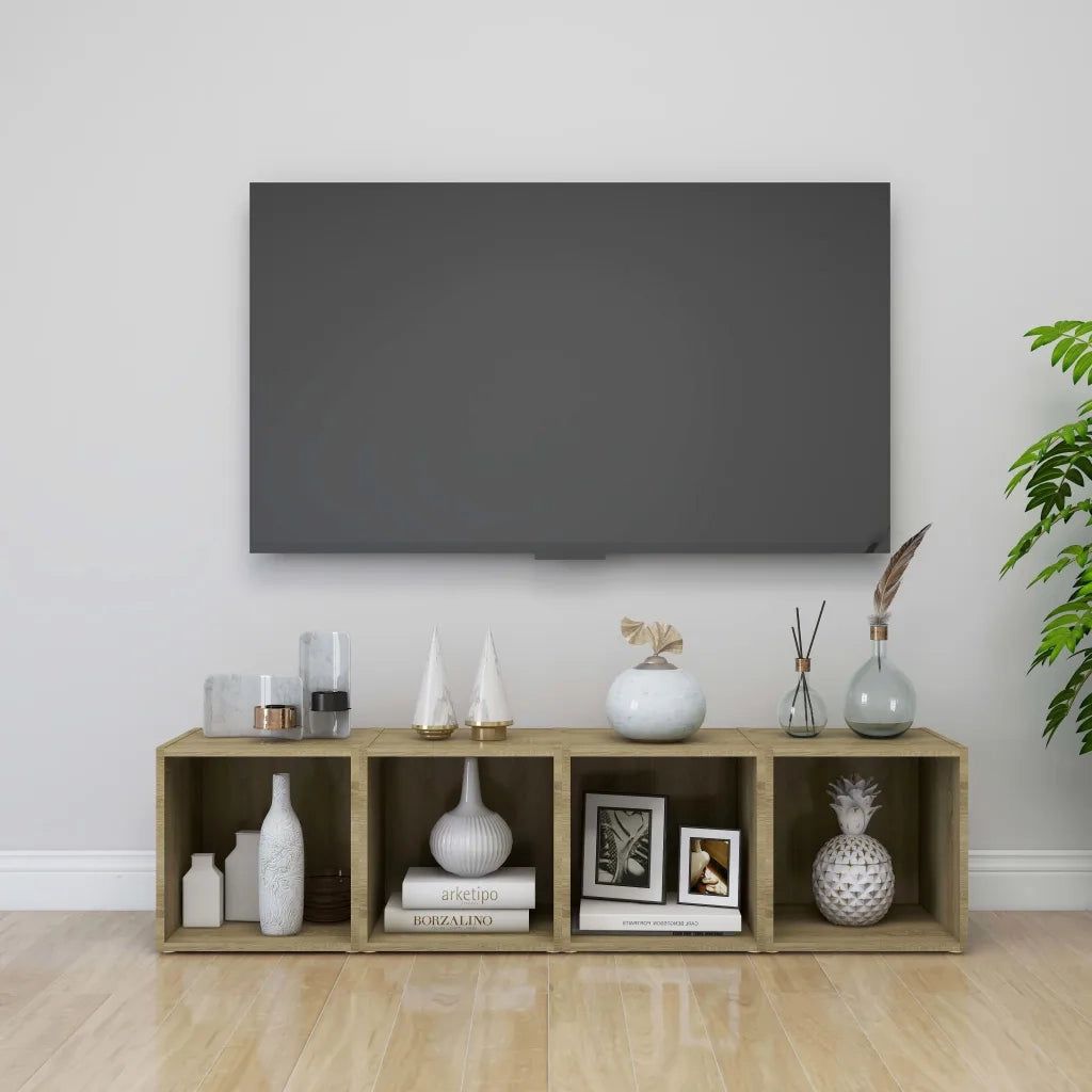 Mobile TV | Armadietto TV | Mobile Porta TV Rovere Sonoma 37x35x37 cm in Legno Multistrato