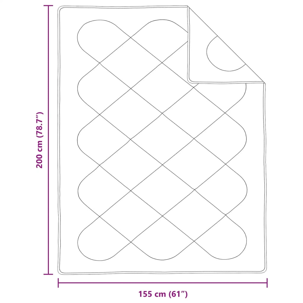 Set di Piumoni con cuscino 2 pcs Bianco Microfibra 3376845