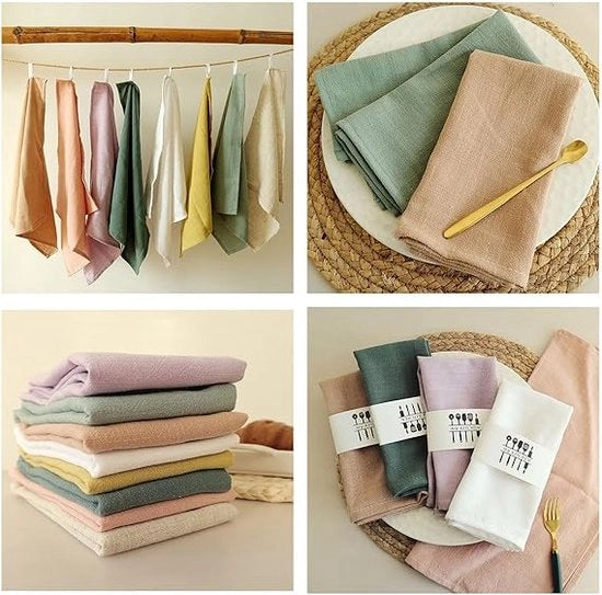 Serviette in cotone - serviette in tessuto / serviette in cotone resistenti all'usura