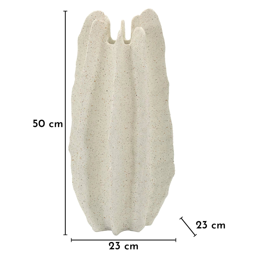 Dasibase, Vaso Effetto Marmo, Bianco Marmo