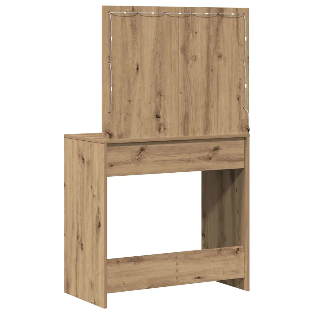Tavolo da Trucco Rovere artigianale 78,5 x 41 x 135 cm