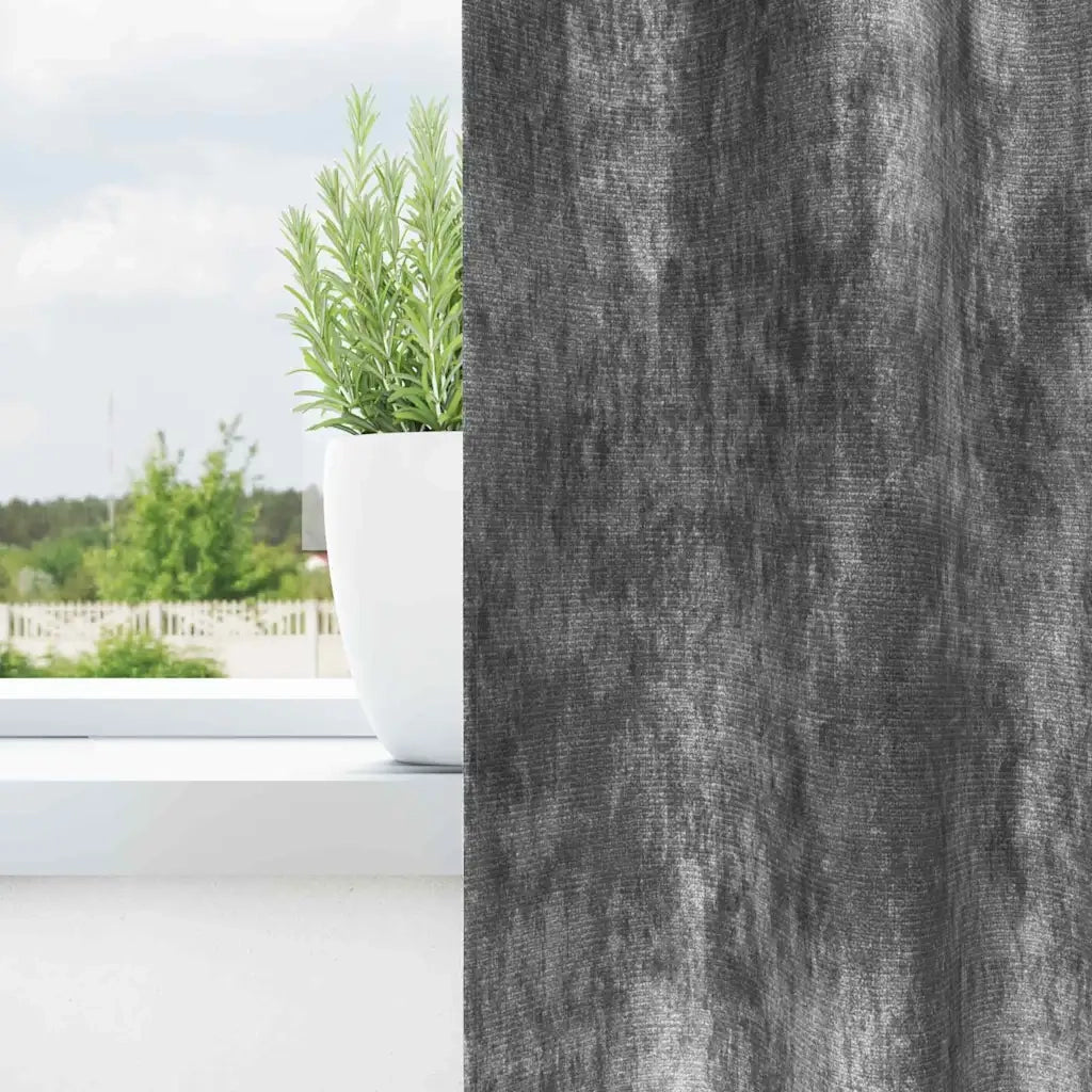 Tende in Velluto con tende 2 pcs Grigio 140 x 140 cm Velluto 4107723