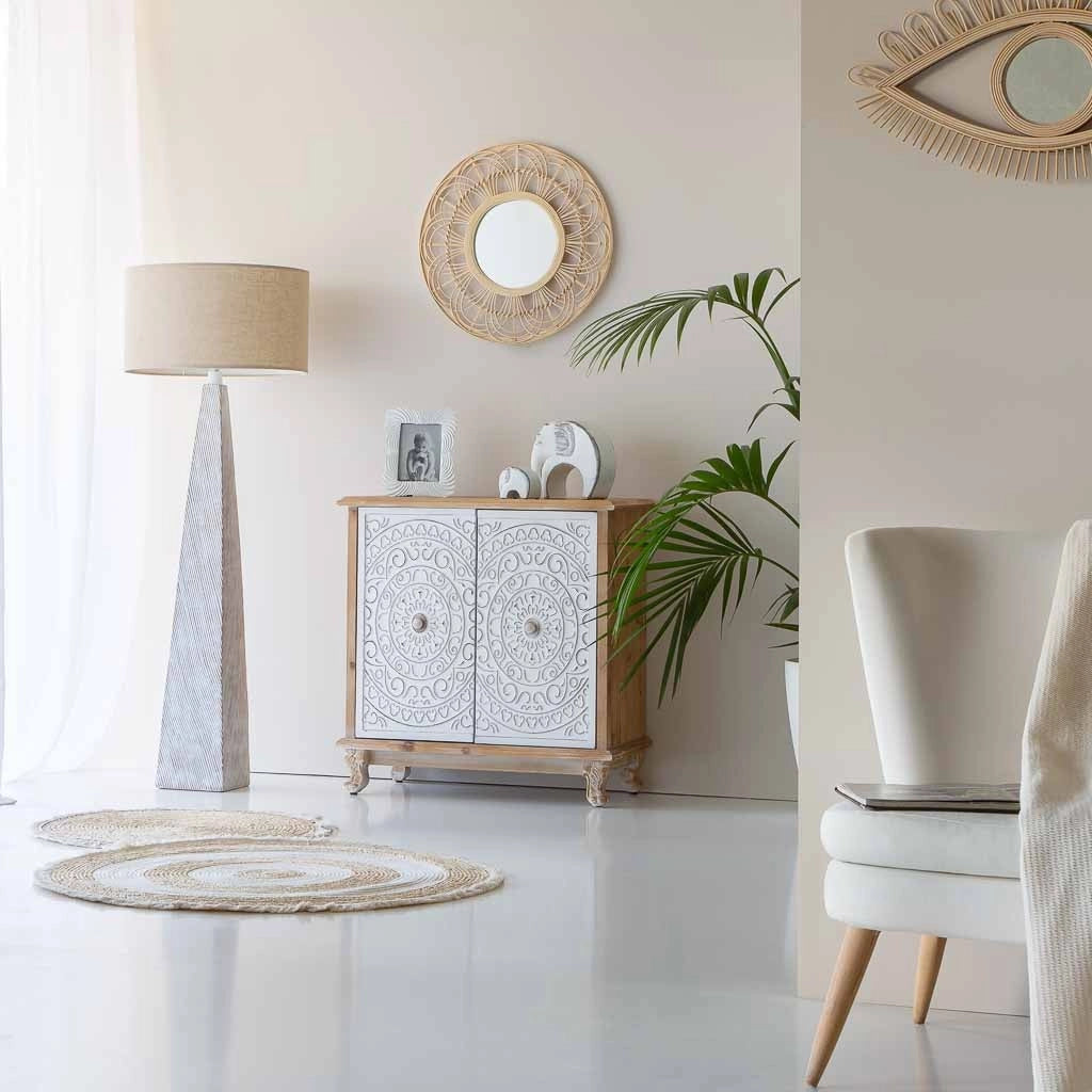 Credenza in legno con 2 porte 78x40x79