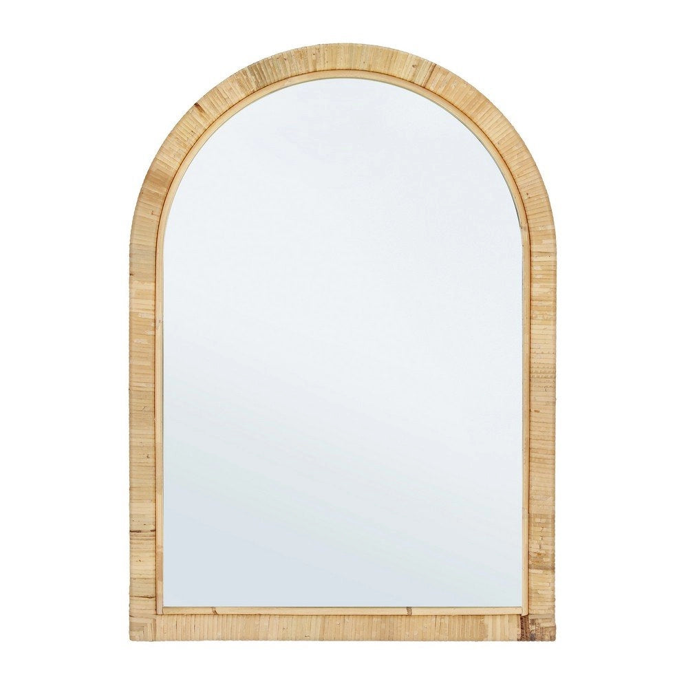 Specchio Arco Legno Marrone Rustico da Parete 50x70 - EDWARDS