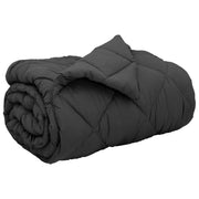 Piumone | Duvet Invernale Antracite 135 x 200 cm Microfibra